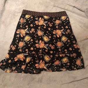 Band of Gypsies Floral Skirt Boho Vibes